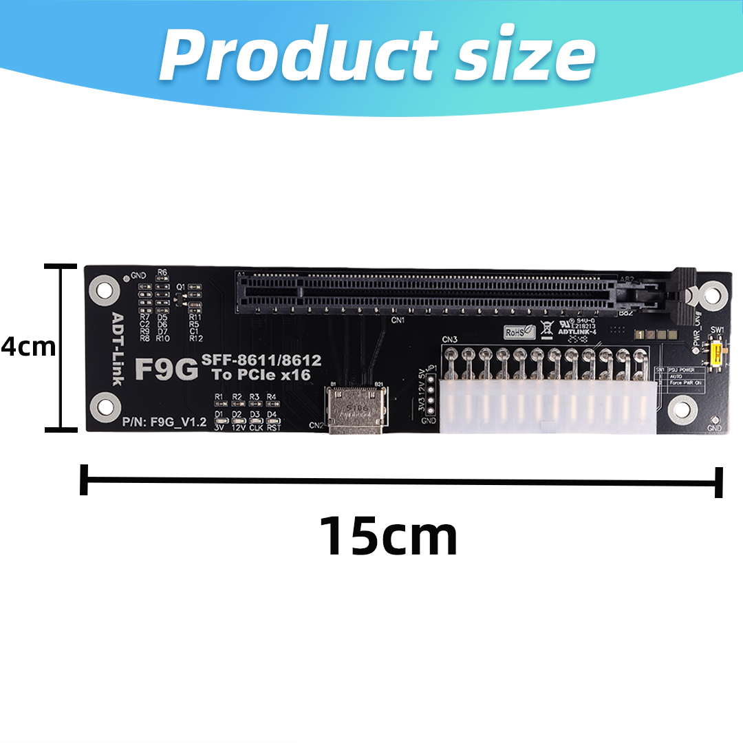 OCuLink eGPU Dock PCIe 5.0 x4  - Oculink Egpu Mini Pc ulasan dan harga
